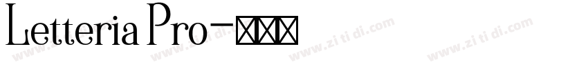 Letteria Pro字体转换